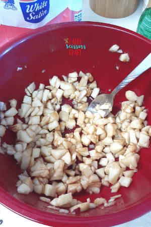 Diced apples for Apple Turnovers (1)