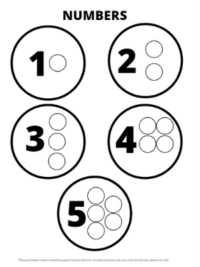 Toddler Counting Activity for Preschoolers with Free Printable