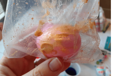 Easter egg dye with shimmer