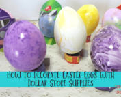How to decorate Easter Eggs with Dollar Store Supplies
