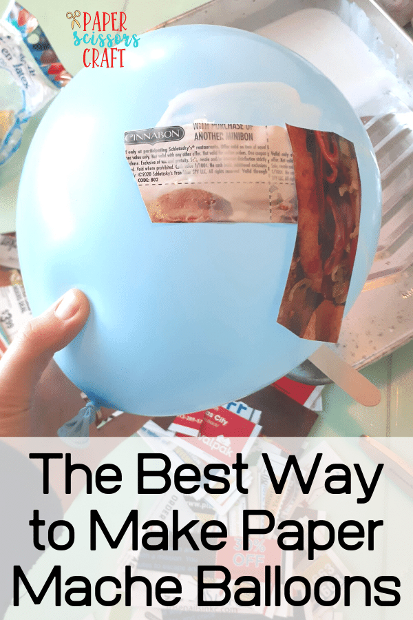 How to make paper mache balloons