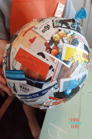 dried paper mache balloons