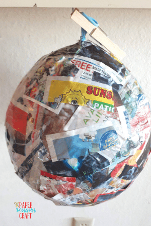 paint paper mache balloons 
