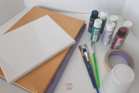 Supplies for Canvas art for kids