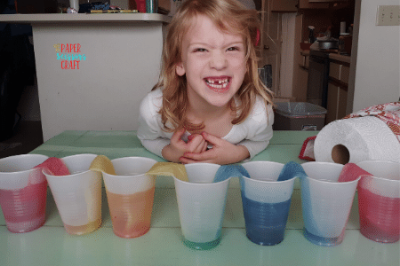 Walking water Rainbow science Experiment