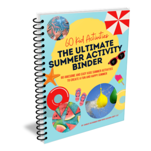 Summer activity binder for kids.