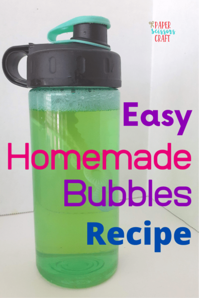 How to Make Easy Homemade Bubbles Recipe for Kids