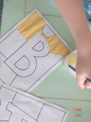 Find the letter for preschool crafts