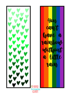 Rainbow Bookmarks - Paper Scissors Craft