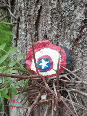 painting rocks with kids