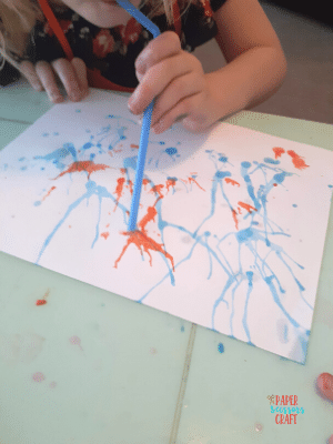 Painting with straws for kids (5)