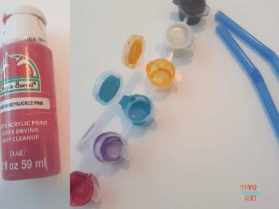 Painting with straws for kids