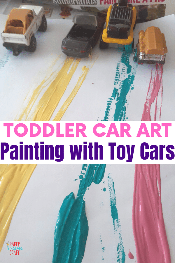 Toddler Car Art_ Painting with Toy Cars