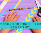 Easy Kids Crafts that Require Little Supplies (4 Supplies or less)