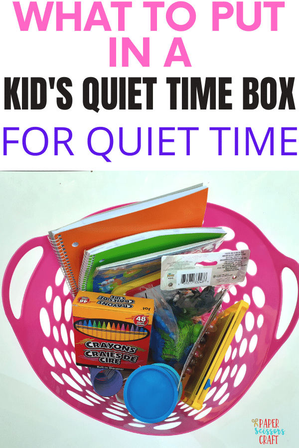 What to include in Kid's Quiet Time Boxes (6)