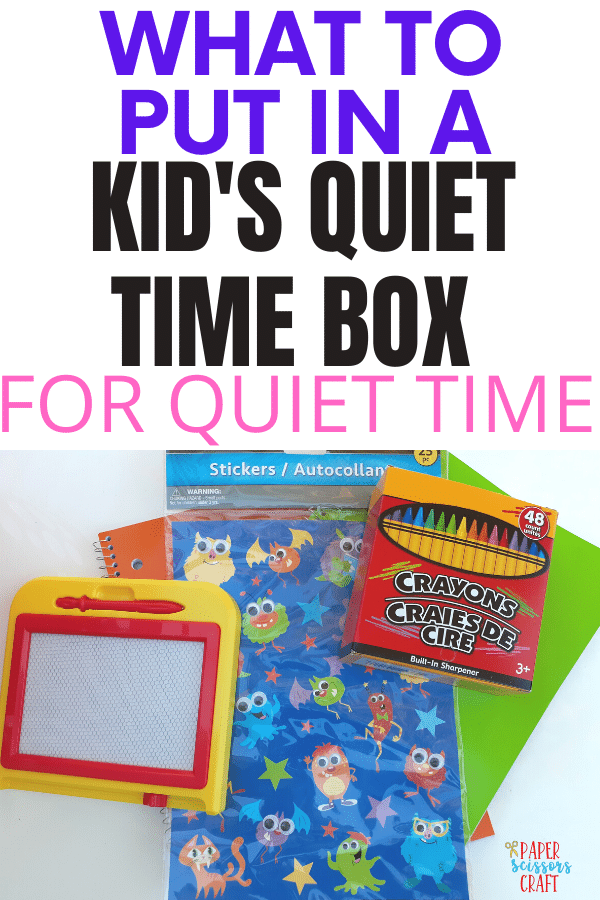 What to include in Kid's Quiet Time Boxes (6)