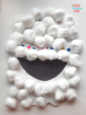 Cotton ball ghost example.