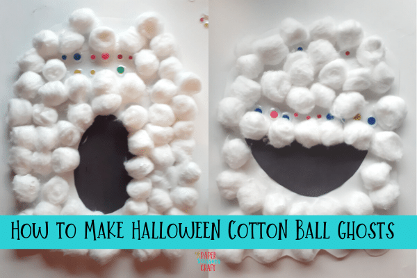 How to Make Cotton Ball Ghosts