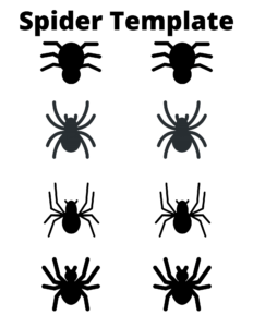 Printable spider template.