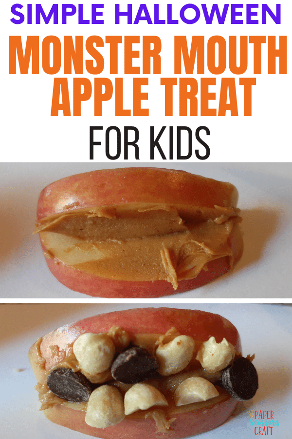 Simple Halloween Monster Mouth Apple Treat for Kids (8)