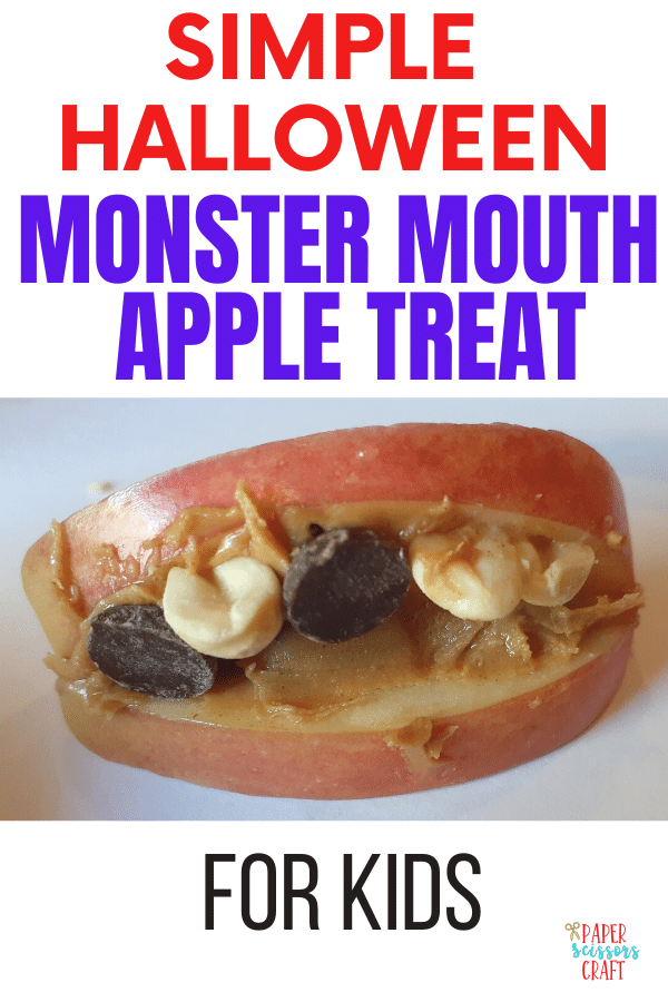 Simple Halloween Monster Mouth Apple Treat for Kids (9)