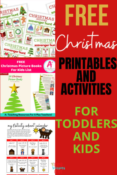 28 Free &amp; Easy Christmas Printable Activities for Toddlers and Kids