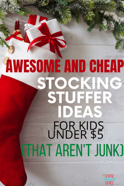 Cheap Stocking Stuffer Ideas for Kids Under 5 that aren't Junk