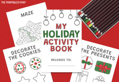 My holiday activity book mockup.
