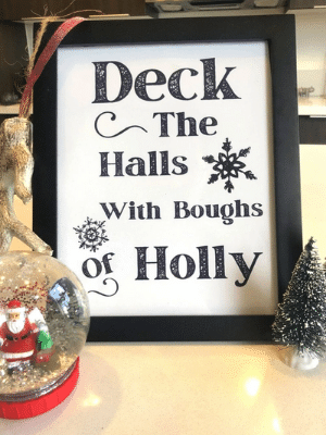 Free Christmas printable art.