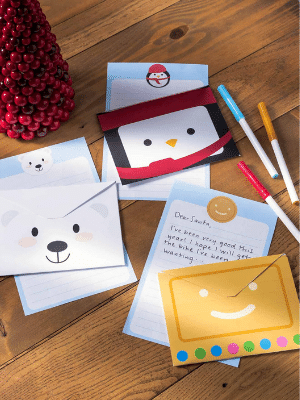 Christmas kid's stationary.