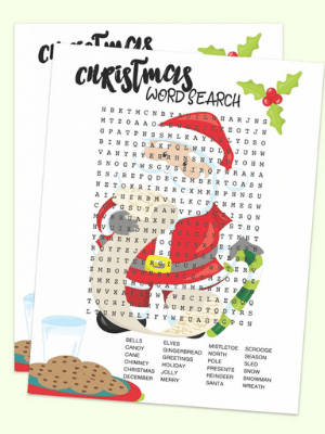 Christmas word search.