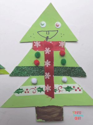 Easy Christmas Tree Craft for Kids-min
