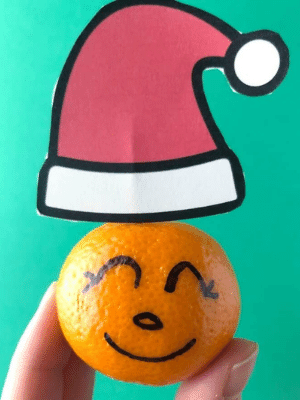 Santa Claus clementine.