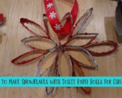 How to Make Snowflakes with Toilet Paper Rolls for Christmas-min