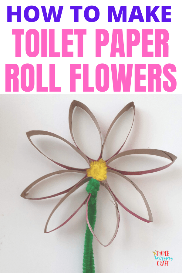 How to Make Toilet paper roll flowers for kids (5)-min