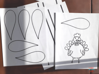 Turkey Headband Craft and template-min