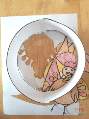 Example of headband base for turkey headband template.