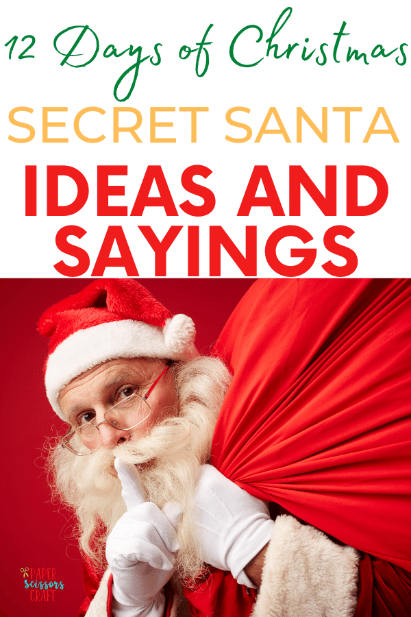 12 Days of Christmas Secret Santa Gift Ideas and Sayings (2)