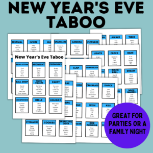 New Year's Eve taboo mockup image.