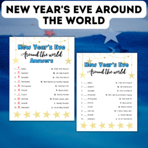 New Year's Eve around the world game.