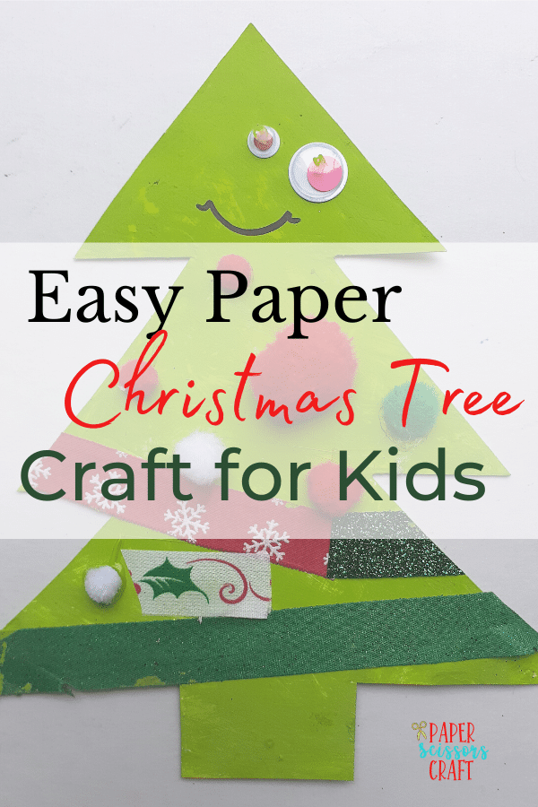 Easy Paper Christmas Tree Craft for Kids (so simple)