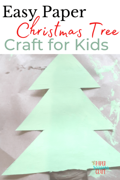 Easy Paper Christmas Tree Craft for Kids (so simple)