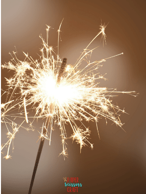 New Year's Eve sparkler example.