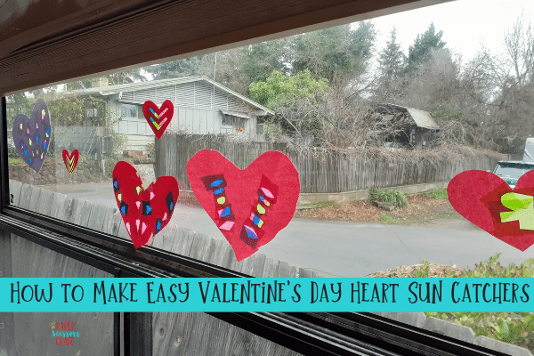 How to Make Easy Valentine's Day Heart Sun Catchers-min