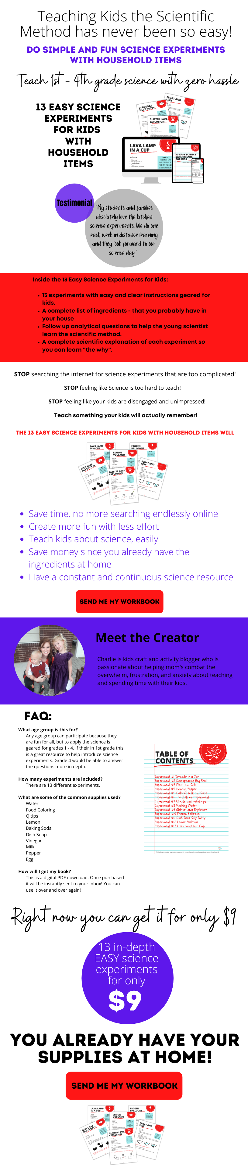 Science Book Sales Page