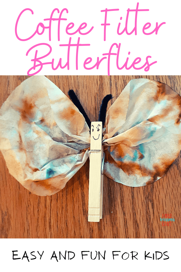 Make butterflies with coffee filters