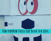 Fun pumpkin faces flip book for kids.