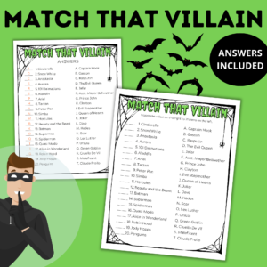 Match That Villain mockup.