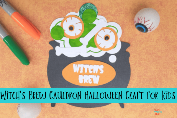 Witch's Brew Cauldron Halloween Craft for Kids-min