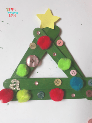 Popsicle stick Christmas Tree